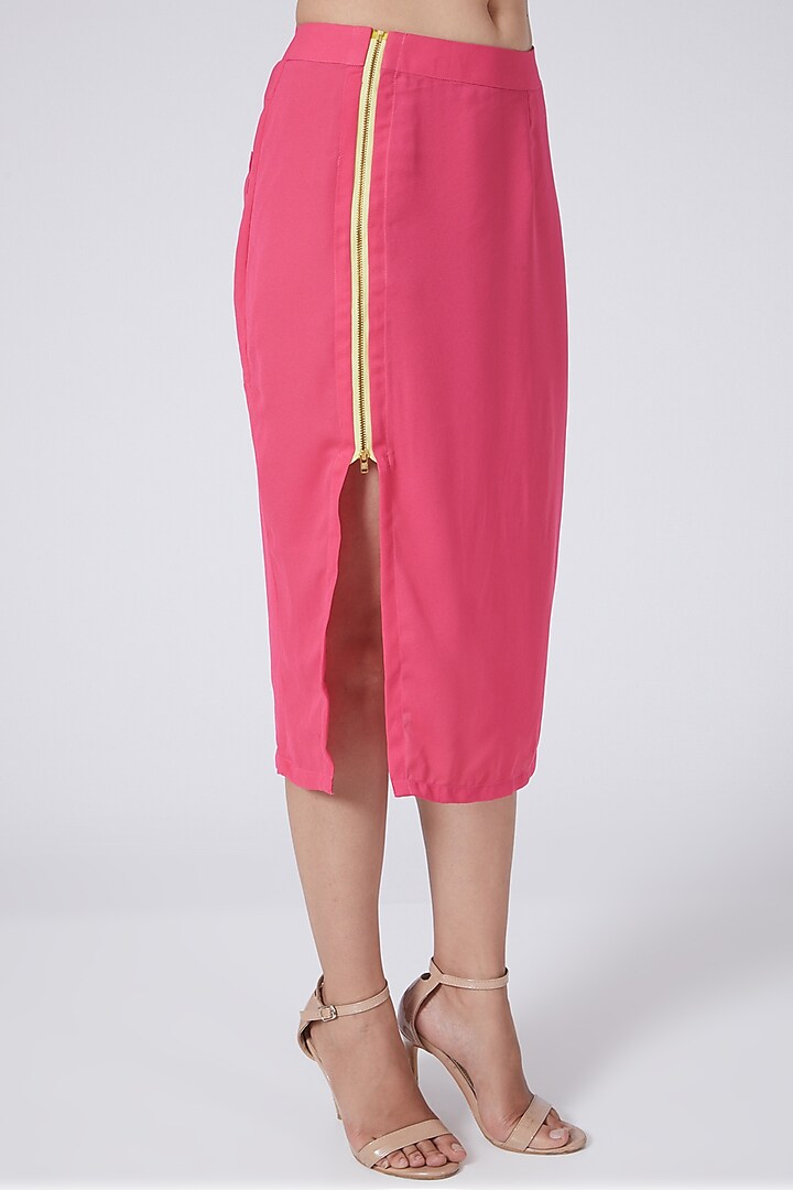 Pink Pencil Skirt