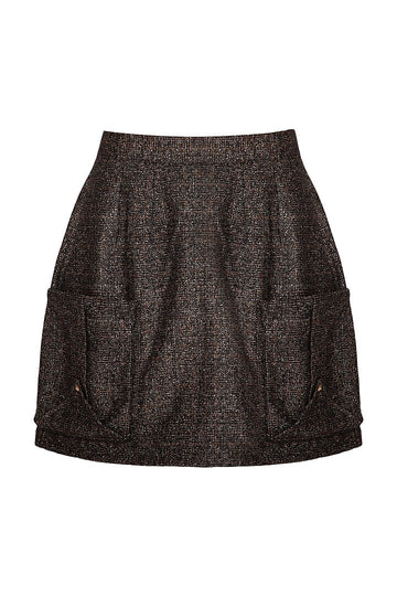 Brown Woolen Skirt