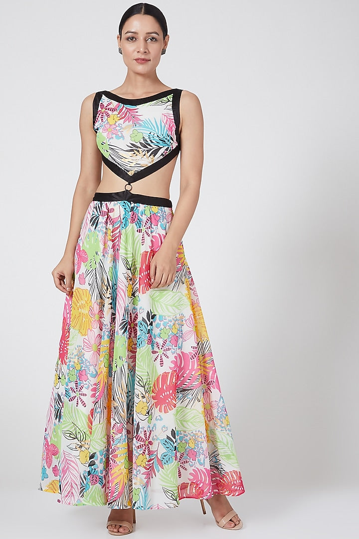 Multi Colored Skirt Set