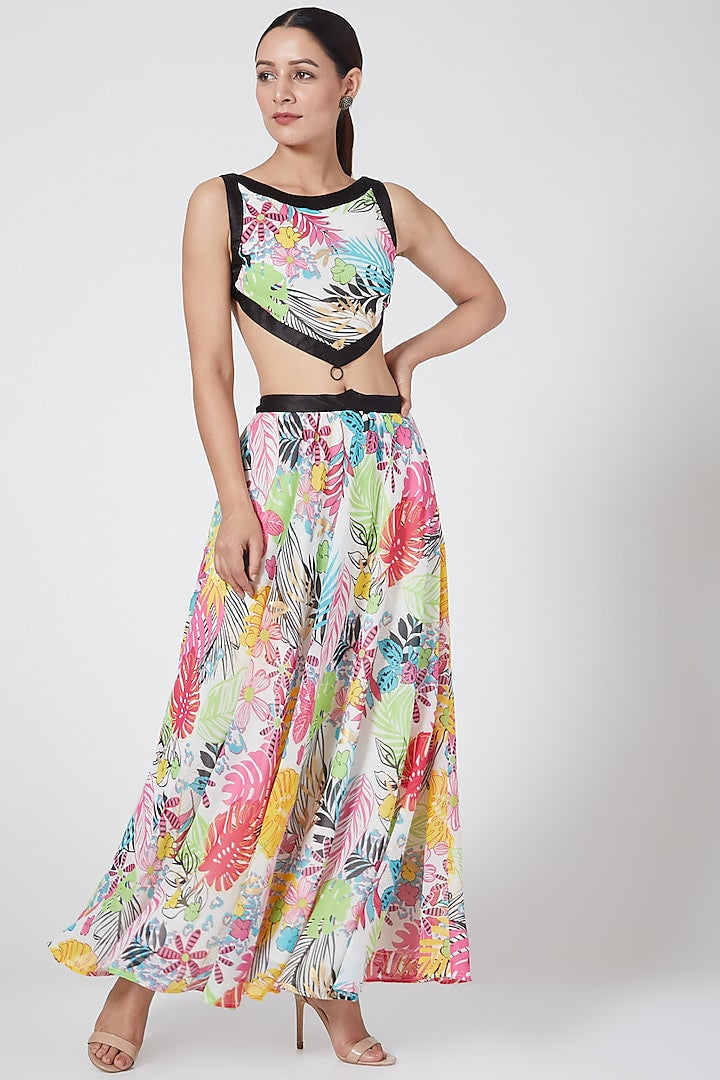 Multi Colored Skirt Set
