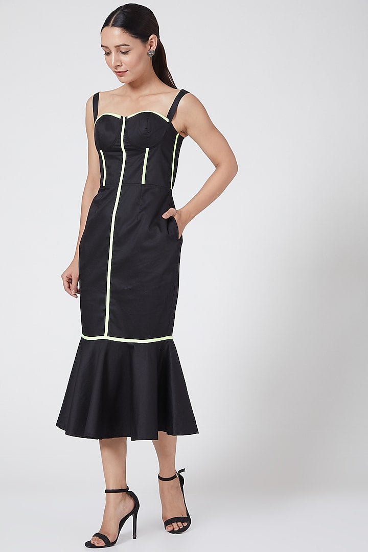 Black Corset Strap Dress