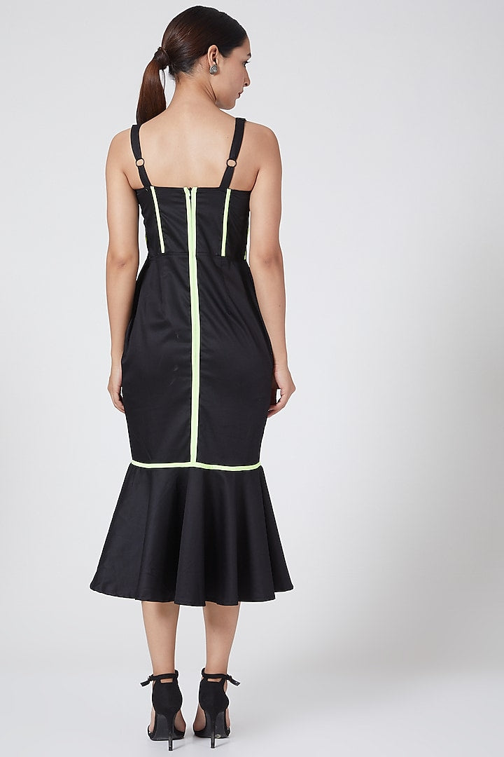 Black Corset Strap Dress