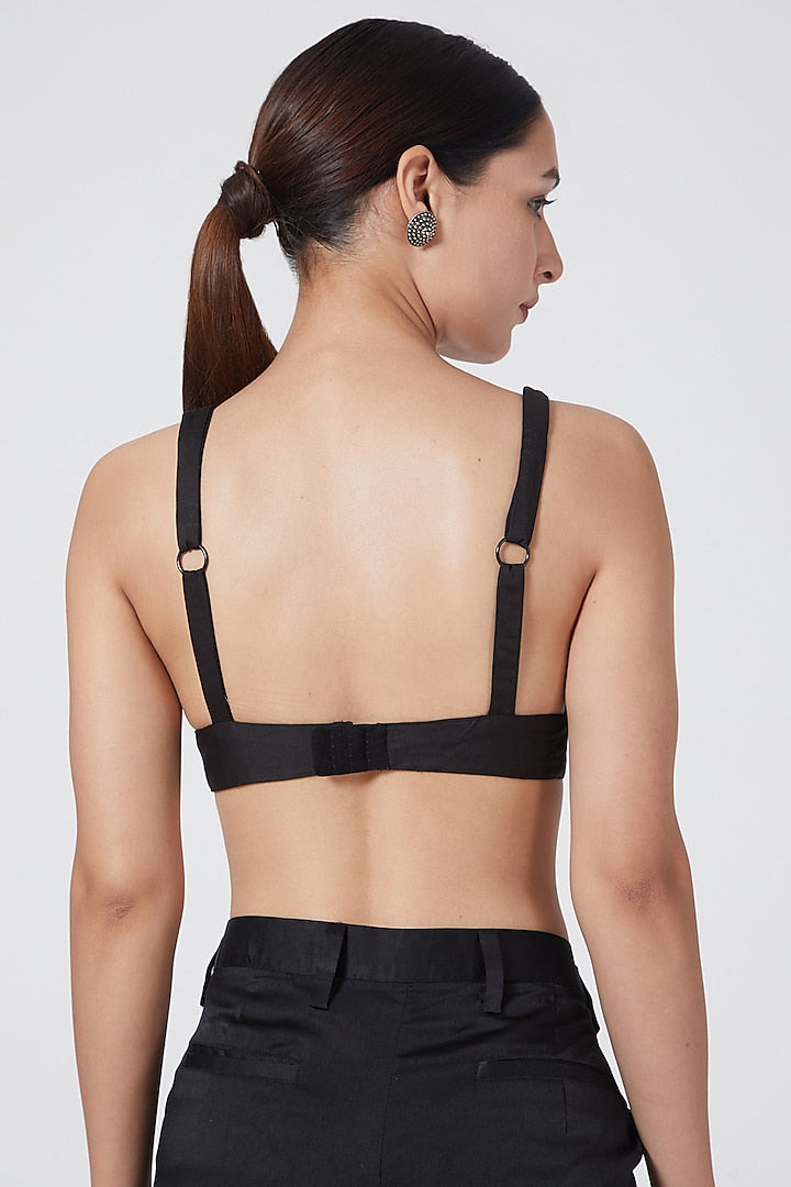 Black Long Line Bralette
