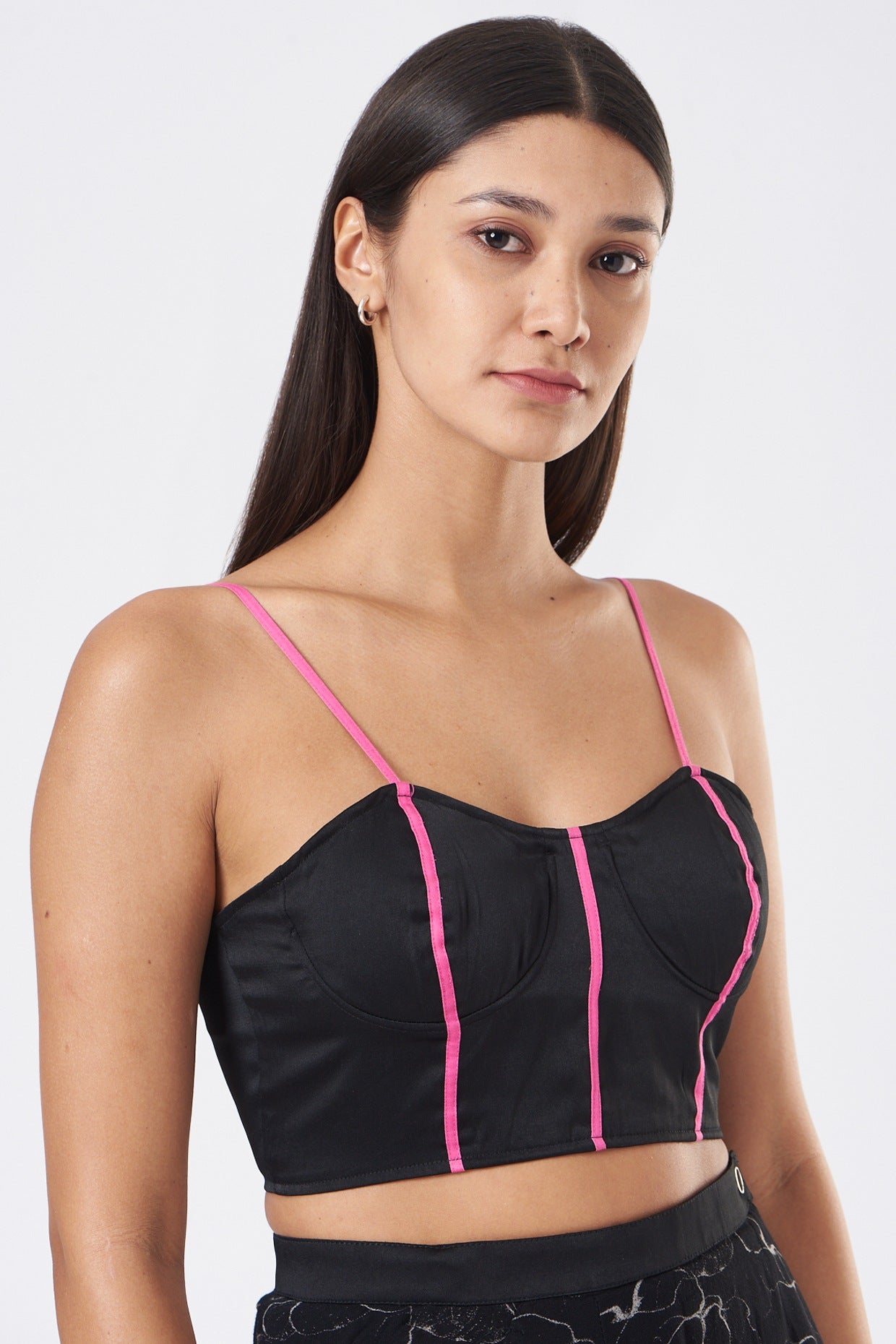 Black Satin Bralette
