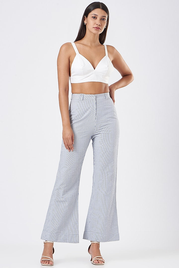 White Long Line Bralette