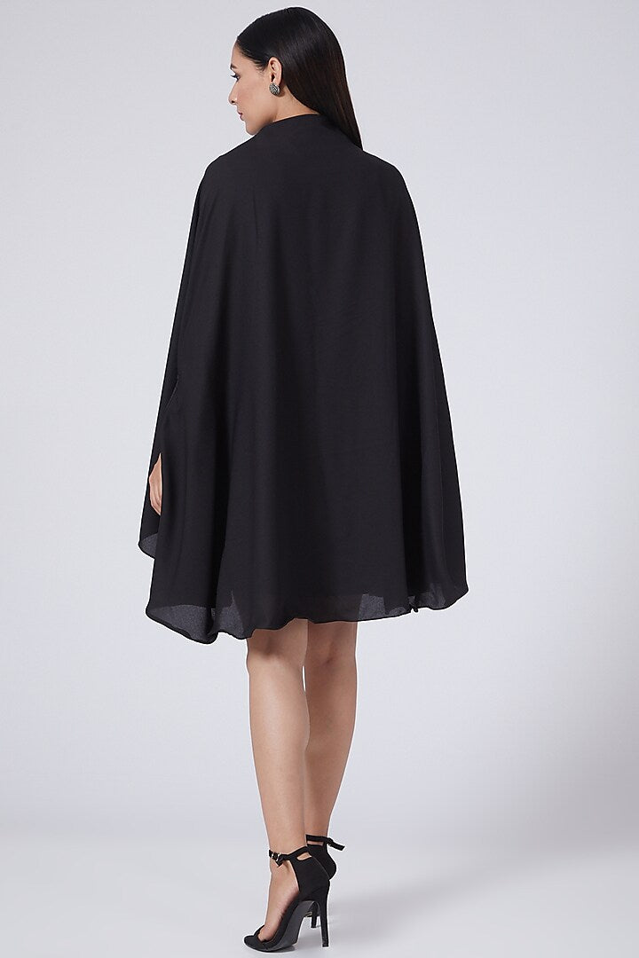 Black A-Line Shirt Dress