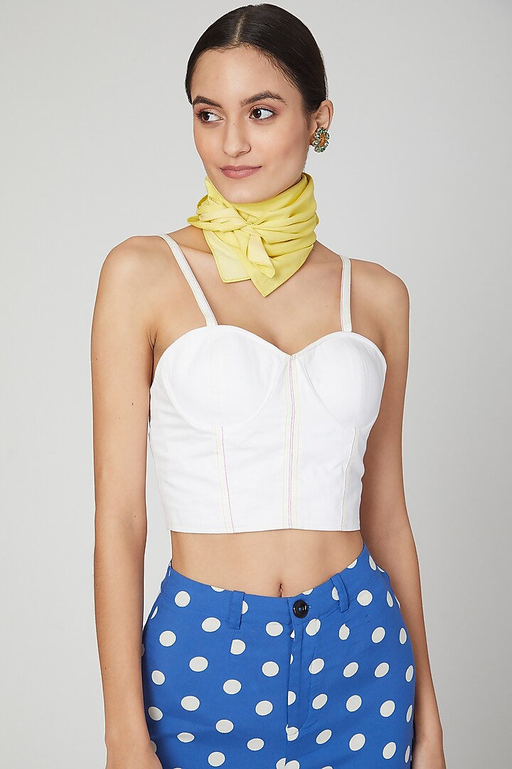 Blue & White Polka Dots Printed Trousers
