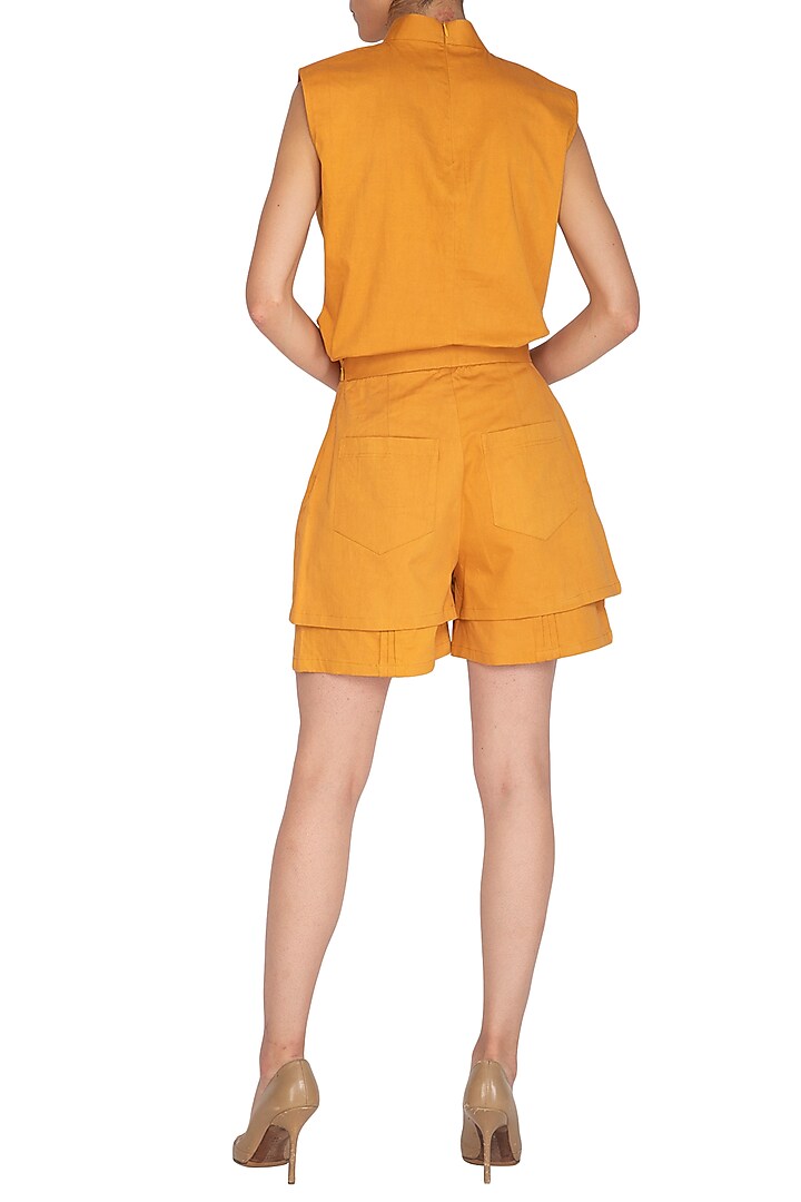 Ochre Tiered Shorts