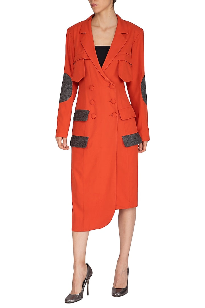 Double Breasted Blazer Dress