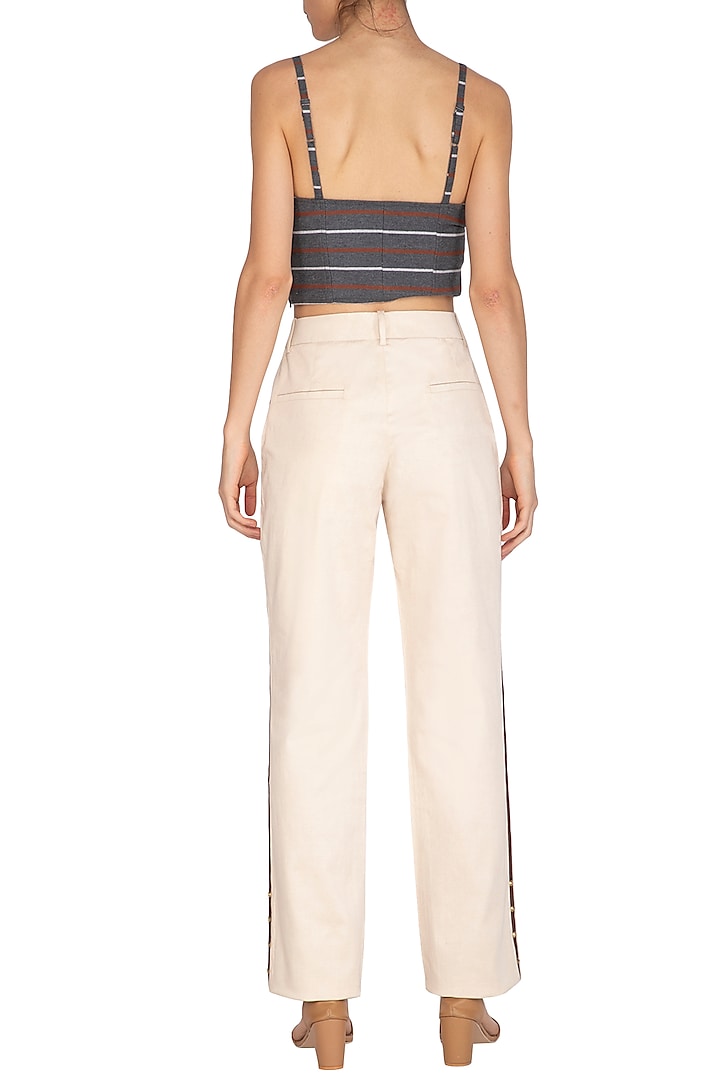 Ecru Trouser Pants