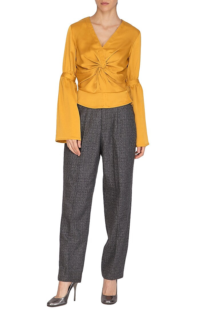 Ochre Twisted Top