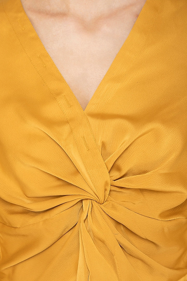 Ochre Twisted Top