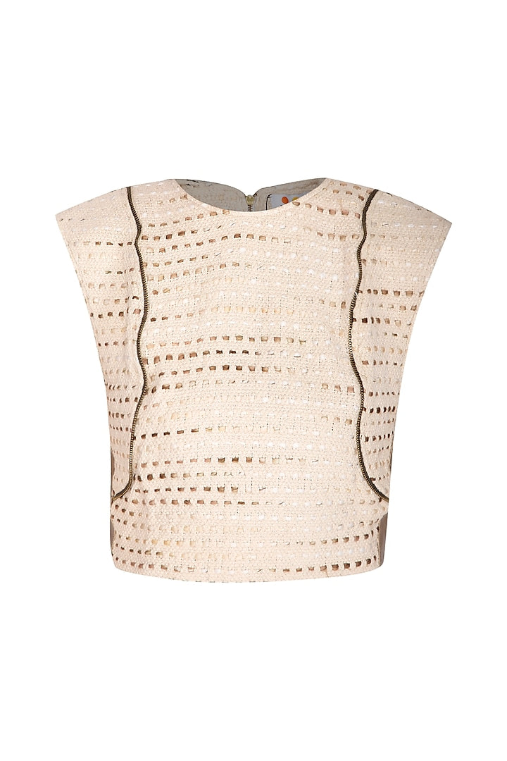 Cream Handloom Cotton Top