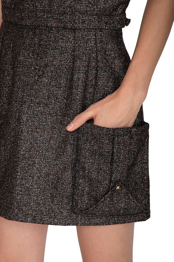 Brown Woolen Skirt