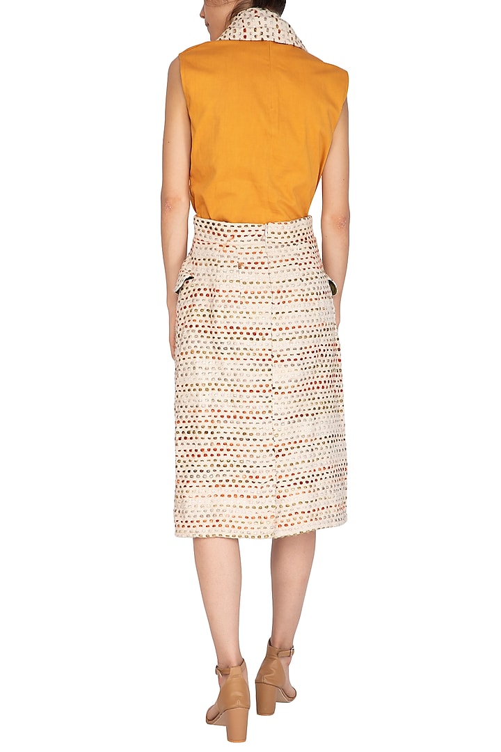 Cream Handloom Cotton Dress