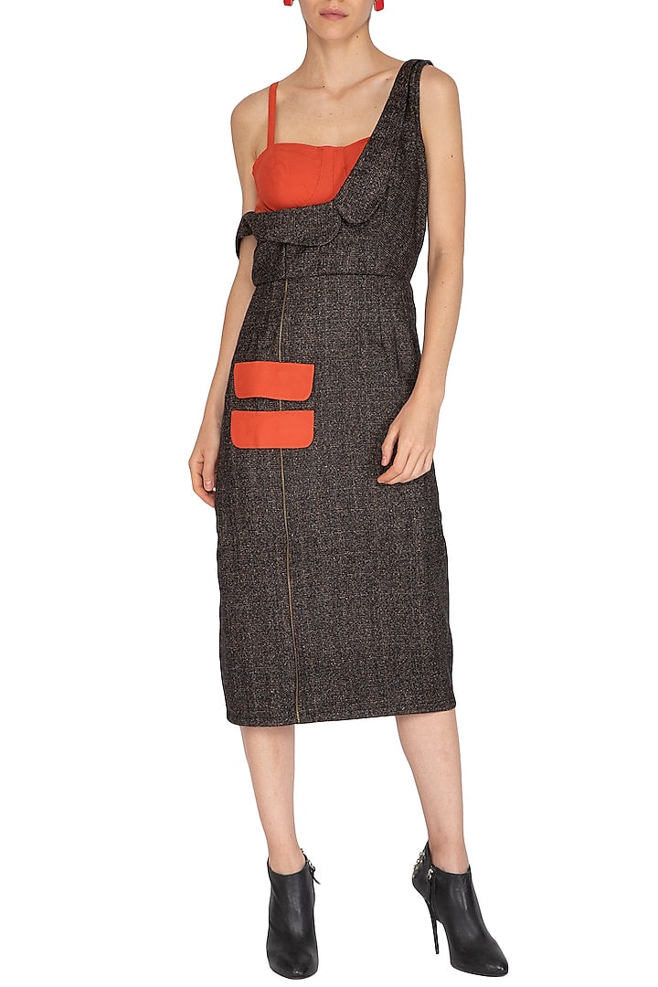 Brown Woolen Dress