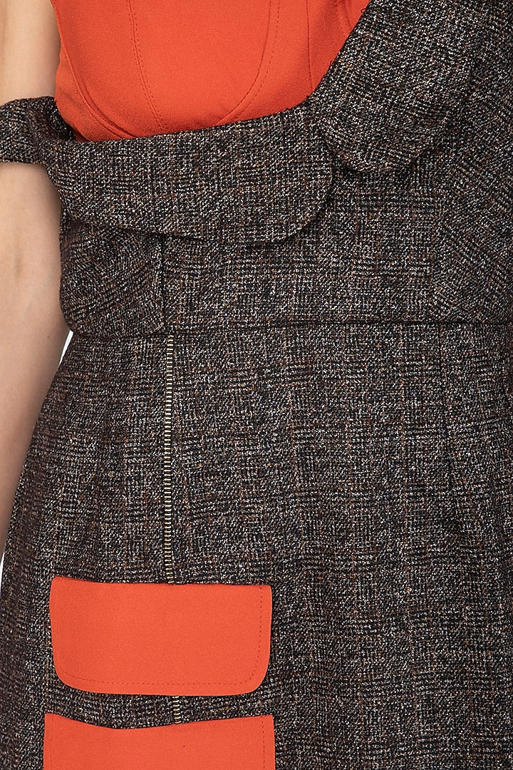 Brown Woolen Dress