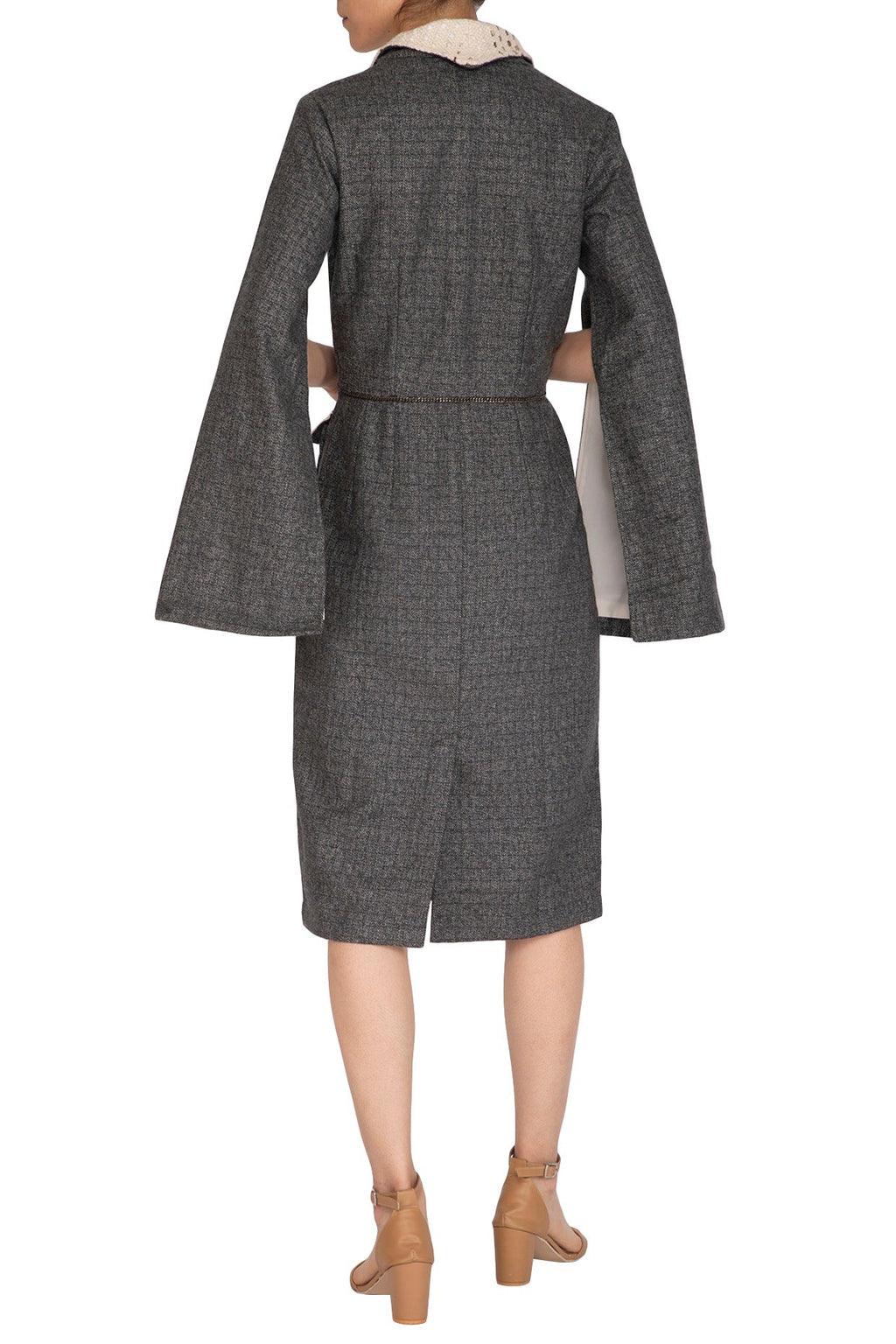 Slate Grey Woolen Dress