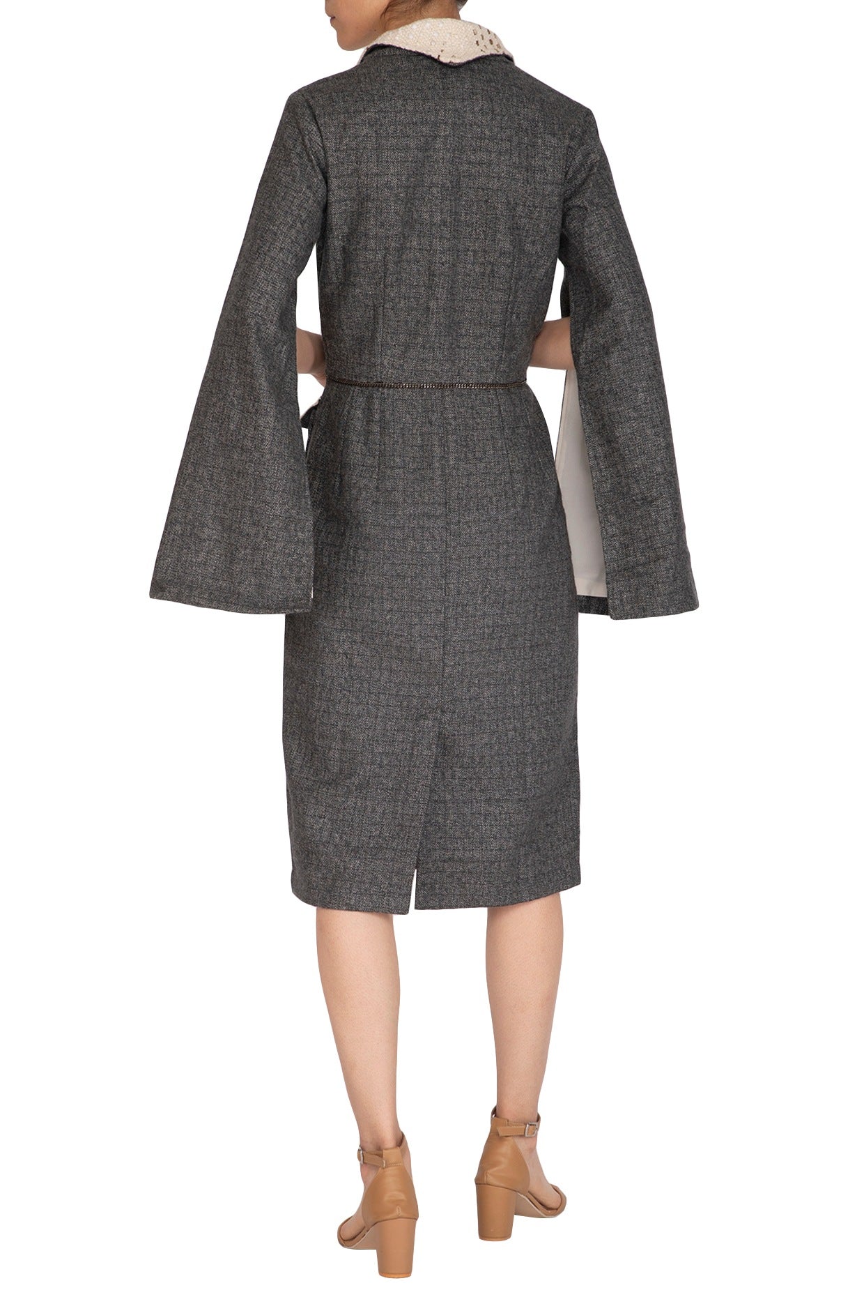 Slate Grey Woolen Dress