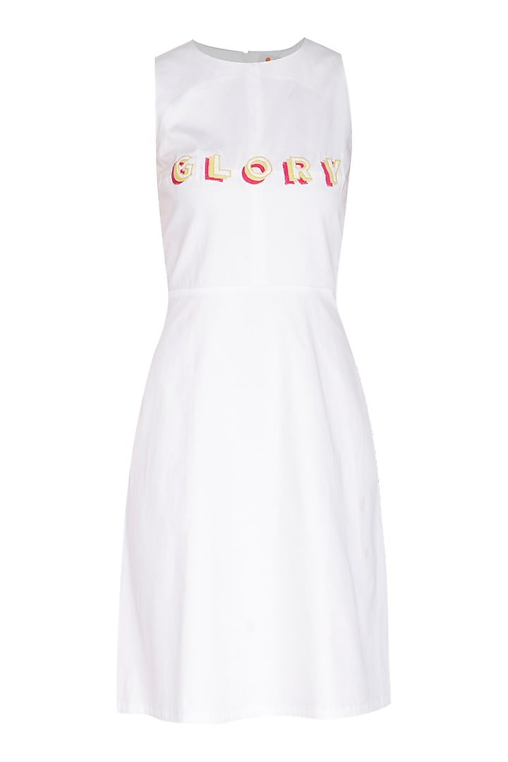 White Embroidered Dress