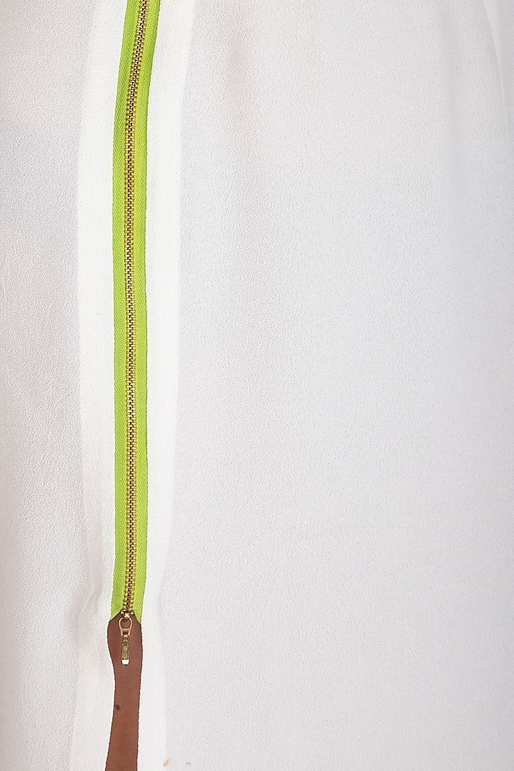 White Mid-Waist Skirt