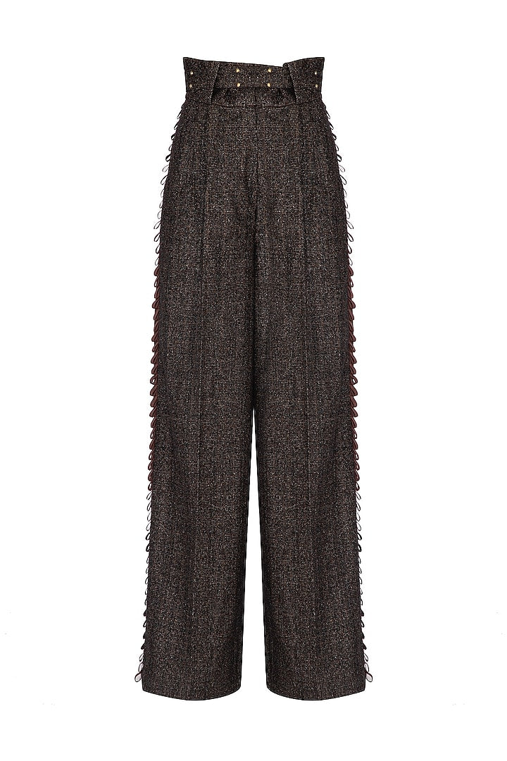 Brown Flared Pants