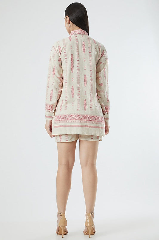 Womens Beige Shorts
