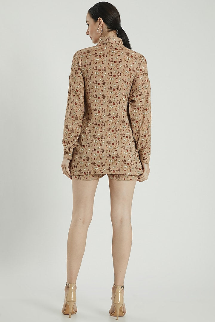 Linen Printed Shorts
