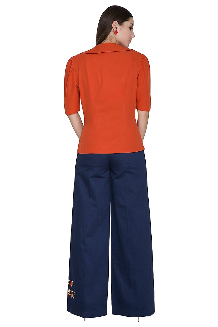 Burnt Orange Collared Shirt