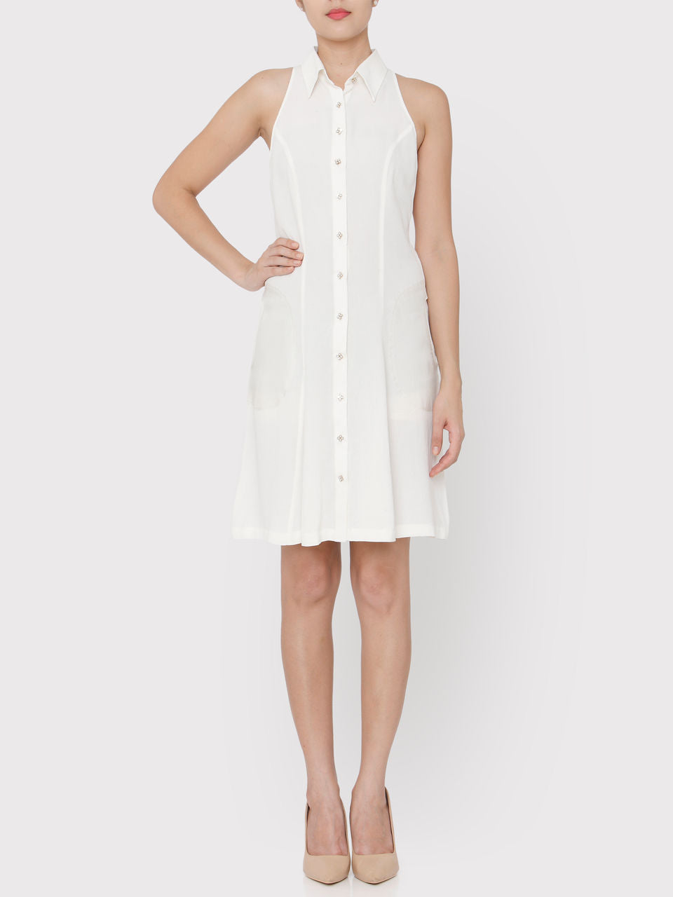 Halter Shirt Dress
