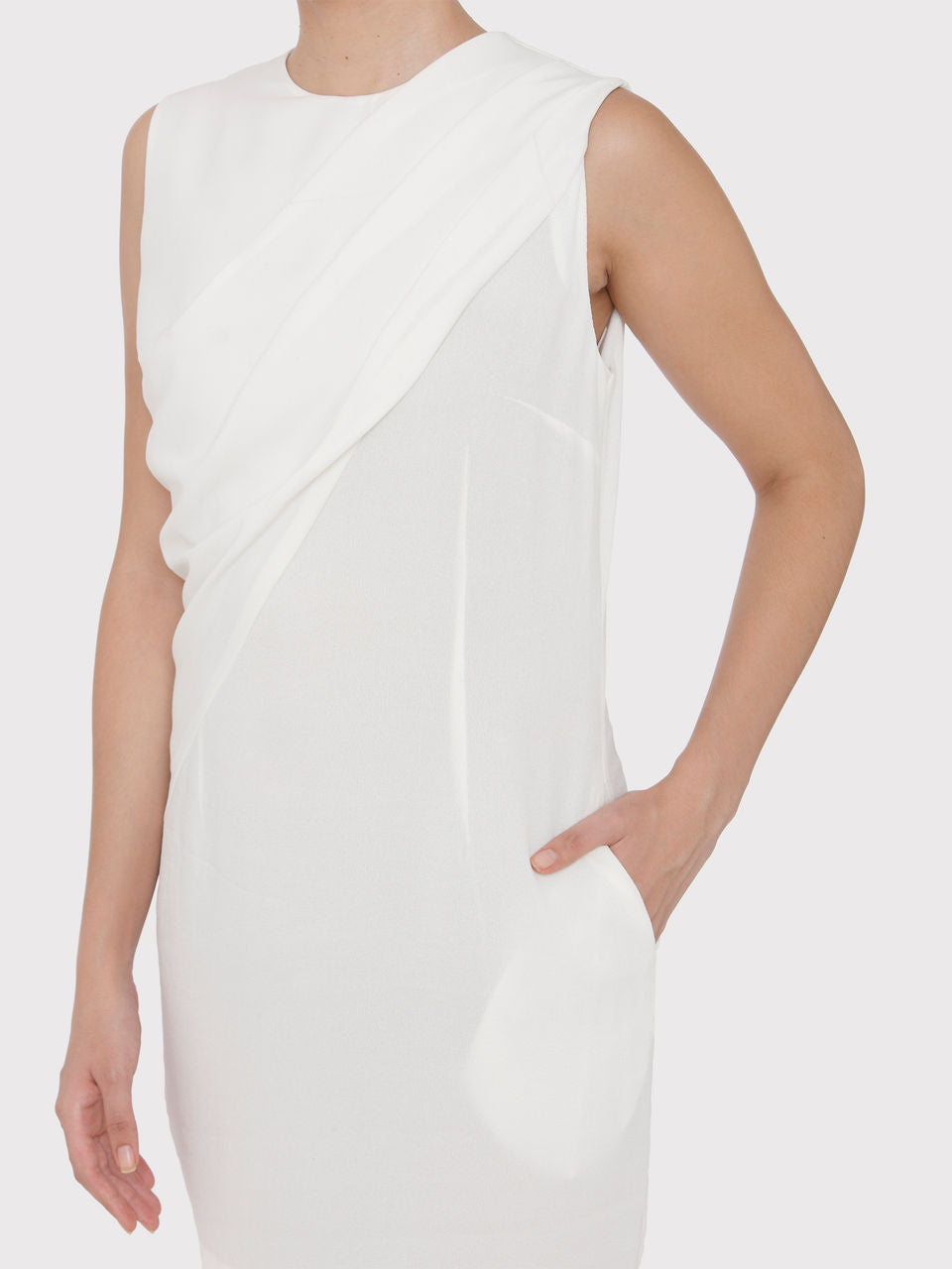 Cowl Drape Dress