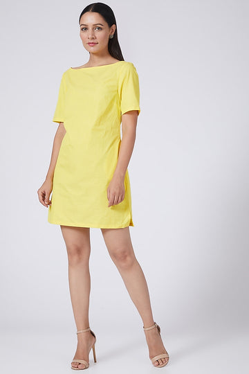 Yellow Boxy Dress