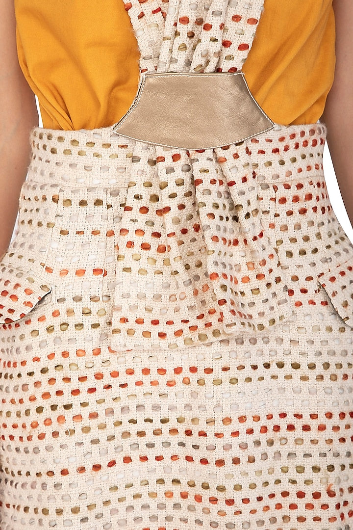 Cream Handloom Cotton Dress